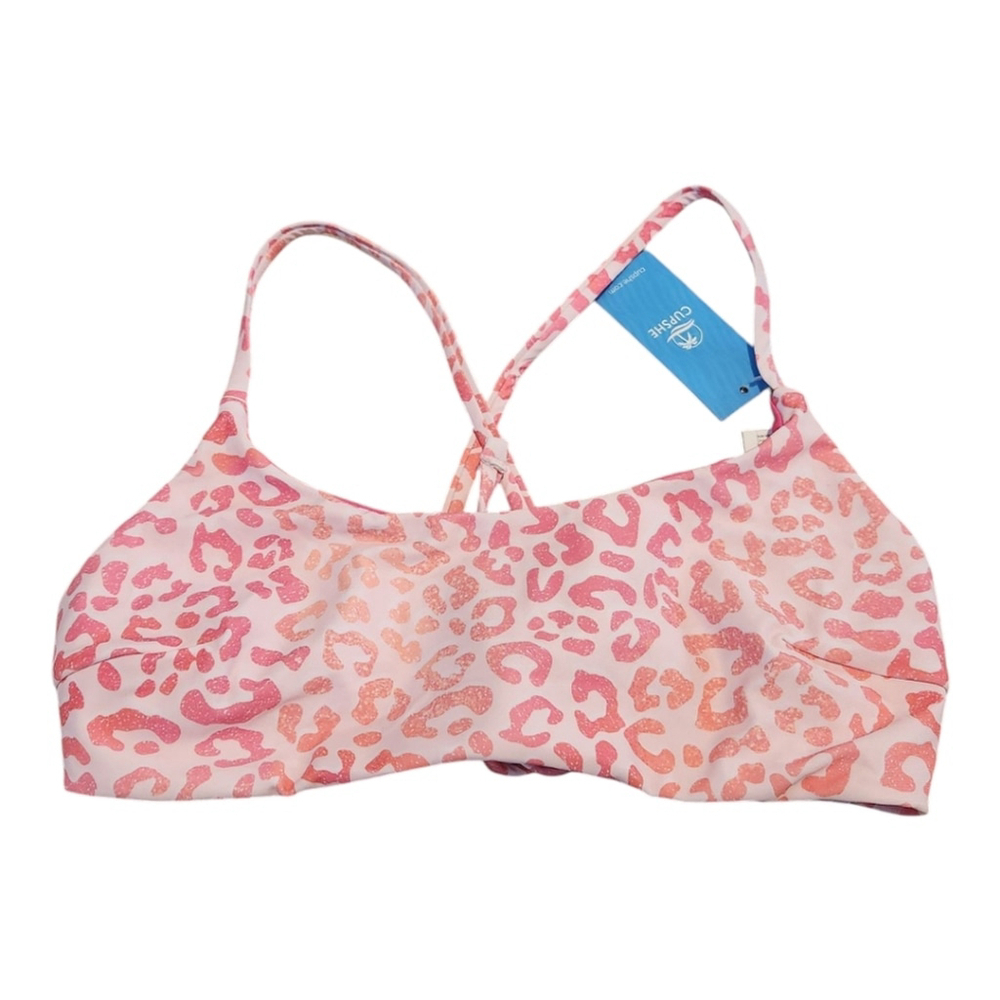NWT Cupshe Reversible Pink Leopard Bikini Bralette-Medium & Bottoms-XS Set - Picture 5 of 16